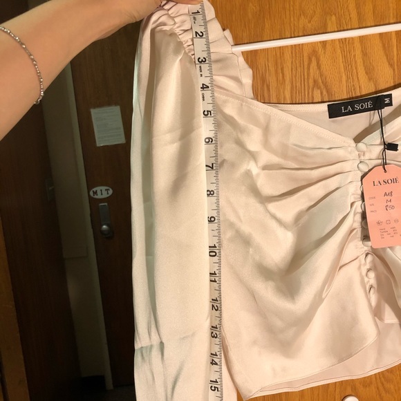 La Soie Crop Silk Blouse - Picture 8 of 8